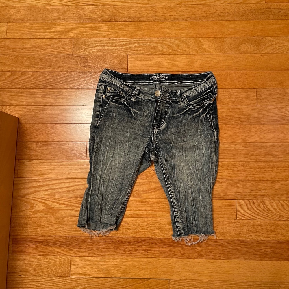 Acid accent demin capris